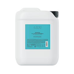 6.zero Shampoo al Latte di Mandorla- Per Capelli Secchi e Trattati- 10 Litri