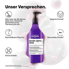 L' Oreal Serie Expert Keratin Alpha Sleek Professional- Shampoo