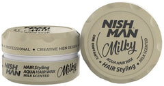NISHMAN Cera Capelli Aqua Hair Styling Milky 150 ml – Effetto Lucido & Tenuta Forte