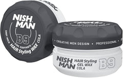 NISHMAN Hair Styling Aqua Wax B9 Cola 150 ml – Cera Capelli Effetto Lucido Tenuta Ultra Forte