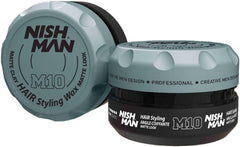 NISHMAN Matte Clay Wax M10 150 ml – Cera Capelli Opaca Tenuta Forte