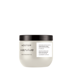 KOSTER Hairvive Maschera Ristrutturante - per Capelli Sfibrati e Trattati-