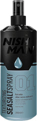NISHMAN Sea Salt Spray 01 Keratin & Aloe Vera 200 ml – Spray Texturizzante Capelli Effetto Beach Waves