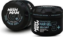 NISHMAN Ultra Hold Sea Salt Hair Gel 300 ml – Gel Capelli Tenuta Ultra Forte