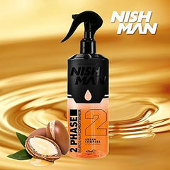 NISHMAN Two-Phase Hair Conditioner Argan Therapy 400 ml – Balsamo Spray Bifasico Senza Risciacquo