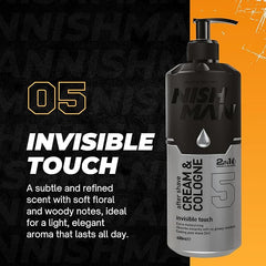 NISHMAN After Shave Cream + Cologne 2in1 N.5 Invisible Touch 400 ml – Crema Dopobarba e Colonia