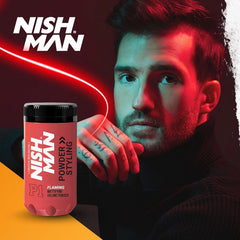 NISHMAN Hair Styling Powder P1 Flaming 20 gr – Polvere Volumizzante Capelli Effetto Opaco