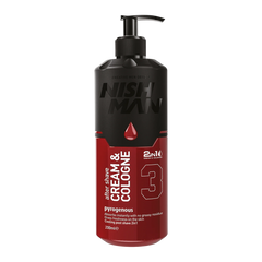 NISHMAN After Shave Cream + Cologne 2in1 N.3 Pyrogenous 400 ml – Crema Dopobarba e Colonia
