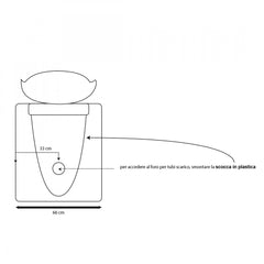 Lavatesta per Parrucchieri Nevada- Nero