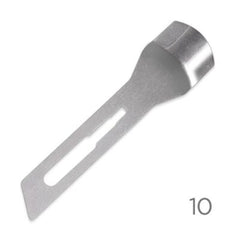 Premax Lame Sgorbie in Acciaio Inossidabile Nr. 10 - Monouso Sterilizzate- 100 pz