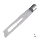 Premax Lame Sgorbie in Acciaio Inossidabile Nr. 5 - Monouso Sterilizzate- 100 pz