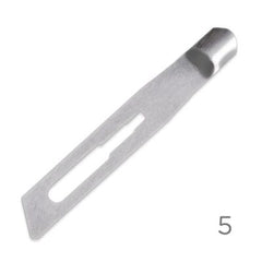 Premax Lame Sgorbie in Acciaio Inossidabile Nr. 5 - Monouso Sterilizzate- 100 pz