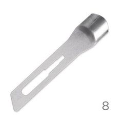 Premax Lame Sgorbie in Acciaio Inossidabile Nr. 8 - Monouso Sterilizzate- 100 pz