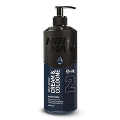 NISHMAN After Shave Cream + Cologne 2in1 N.2 Arctic Blue 400 ml – Crema Dopobarba e Colonia