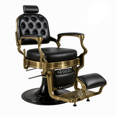 Poltrona Barbiere Vintage - Chaster Oro- Professionale