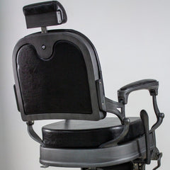 Poltrona Barbiere Vintage - Chaster Grey Brushed- Professionale