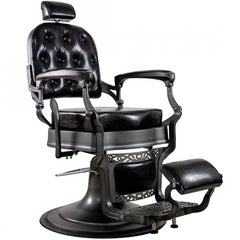 Poltrona Barbiere Vintage - Chaster Grey Brushed- Professionale