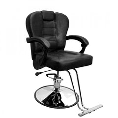 Poltrona Barbiere - Texas Nero- Professionale