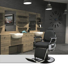 Poltrona Barbiere - Dakota Nera- Professionale