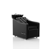 Lavatesta per Parrucchieri Chester- con Leva per l'alzata gambe- Nero