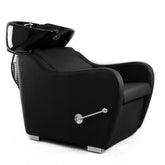 Lavatesta per Parrucchieri Virginia- con Leva per l'alzata gambe- Nero