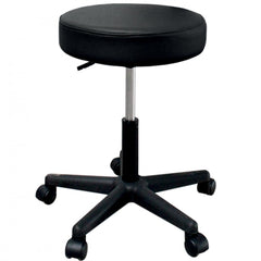 Sgabello per Estetista e Parrucchiere con Pompa Idraulica- Report- Nero