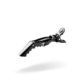 Clips Leveraggio Coccodrillo- in Plastica Nero- 6 pz