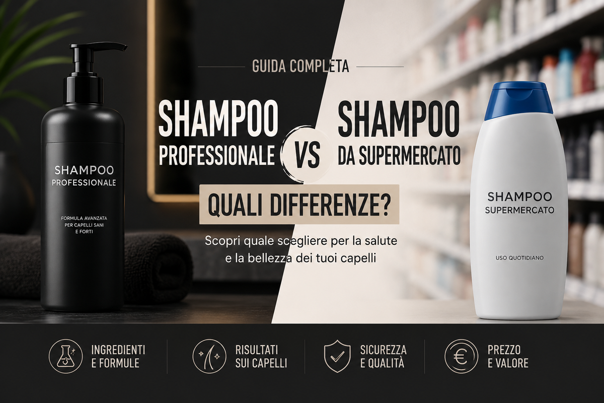 Shampoo professionale o shampoo da supermercato: quali differenze?