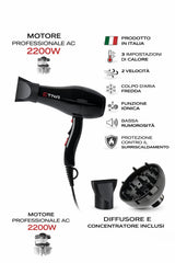Phon Professionale Etna Nero – Diffusore Incluso- 2200W