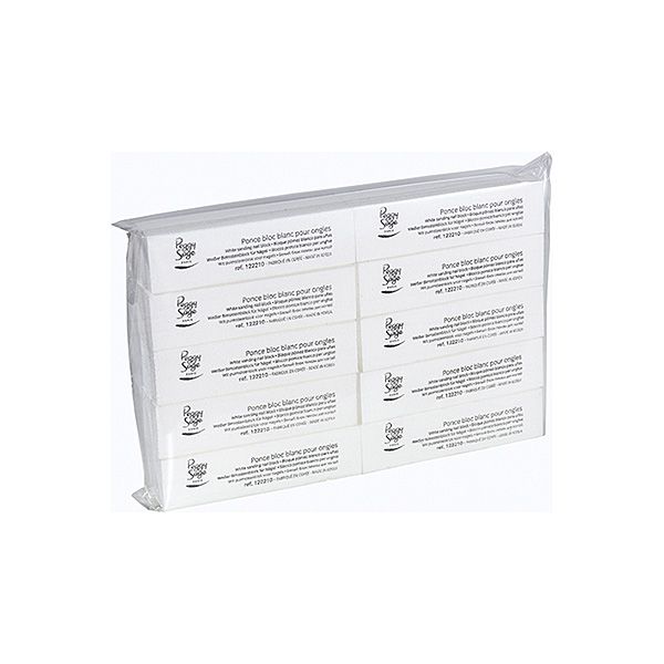 Peggy Sage Blocco di Pietra Pomice Bianco- Grana 100- 10 pz