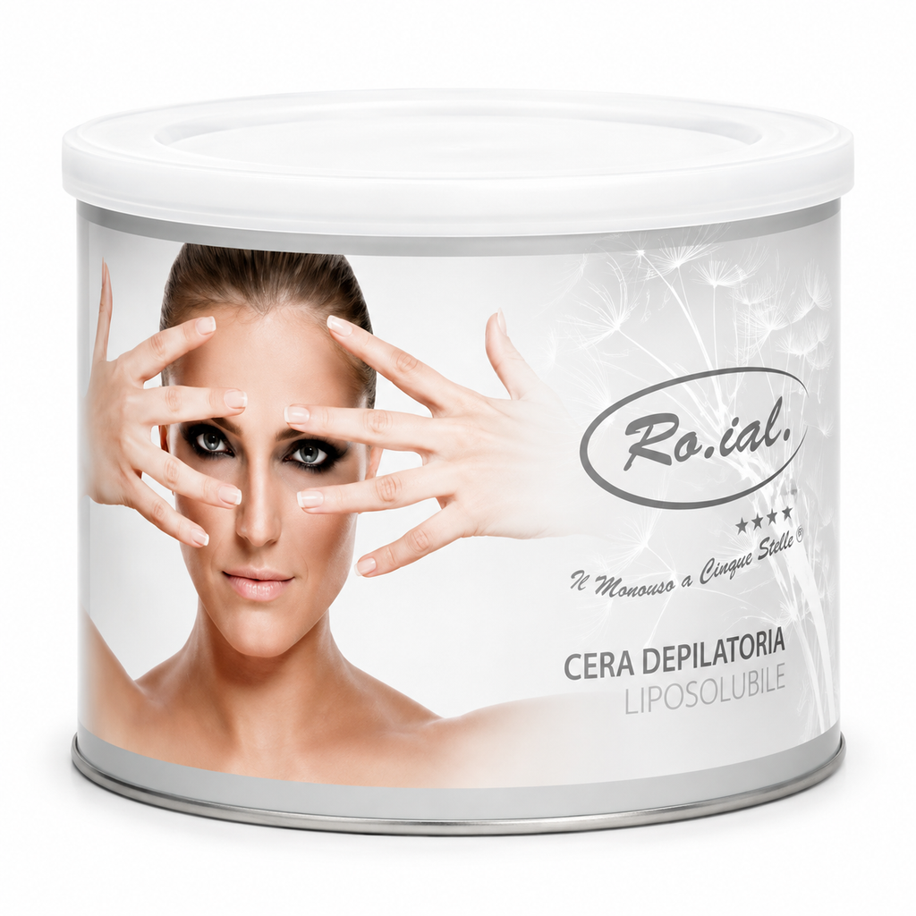 Roial Cera Depilatoria Liposolubile Ossido di Zinco- per Pelli Delicate- 400 ml