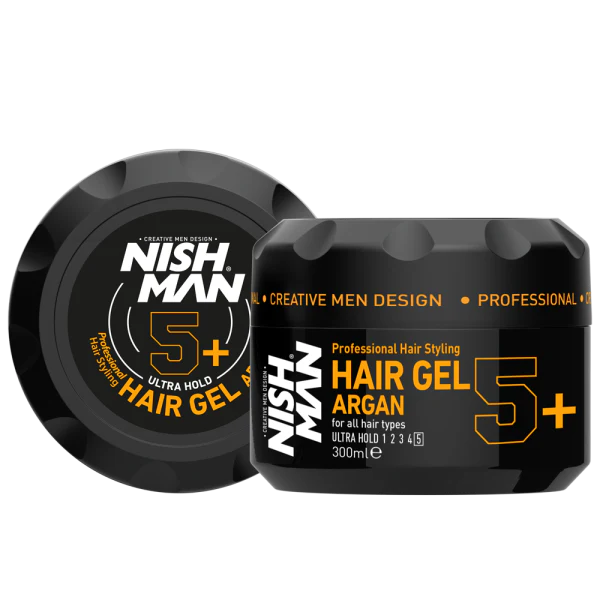 NISHMAN Argan Ultra Hold Hair Gel 300 ml – Gel Capelli Tenuta Ultra Forte