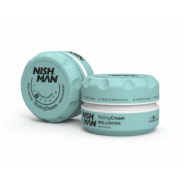 NISHMAN Brilliantine Cream 150 ml – Crema Styling Capelli Effetto Lucido