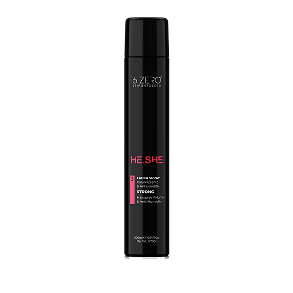 6.ZERO Lacca Spray Strong He.She- Con gas-