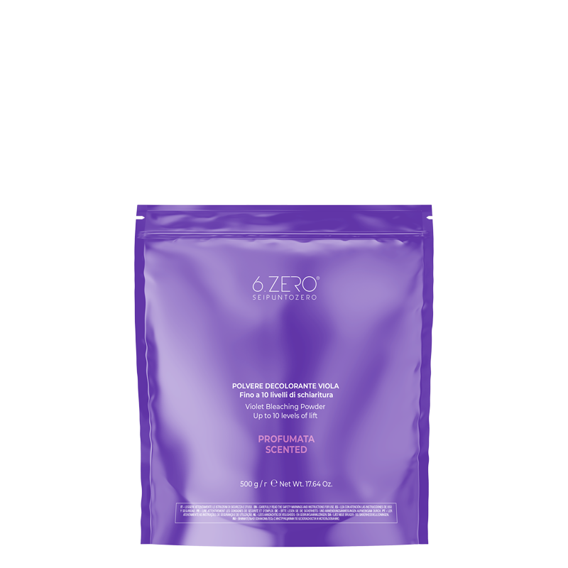 6.ZERO Polvere Decolorante Viola 10 Toni- Profumata - 500 g