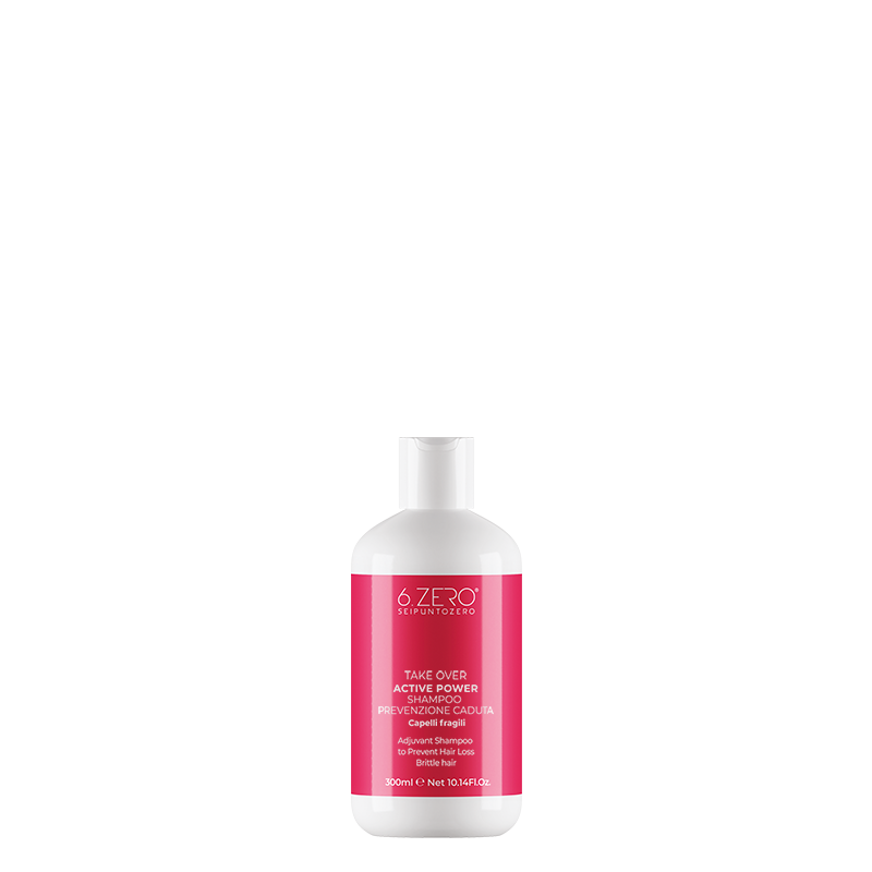 6.ZERO Shampoo Coadiuvante Prevenzione Caduta per Capelli Fragili- Active Power- 300 ml