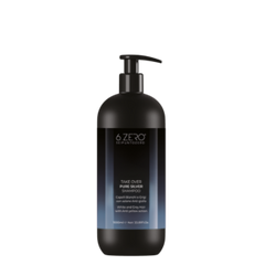 6.ZERO Shampoo Antigiallo per Capelli Bianchi, Grigi e Decolorati- Pure Silver-