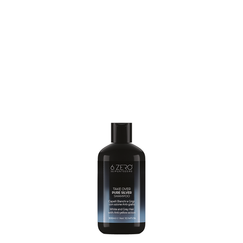 6.ZERO Shampoo Antigiallo per Capelli Bianchi, Grigi e Decolorati- Pure Silver-