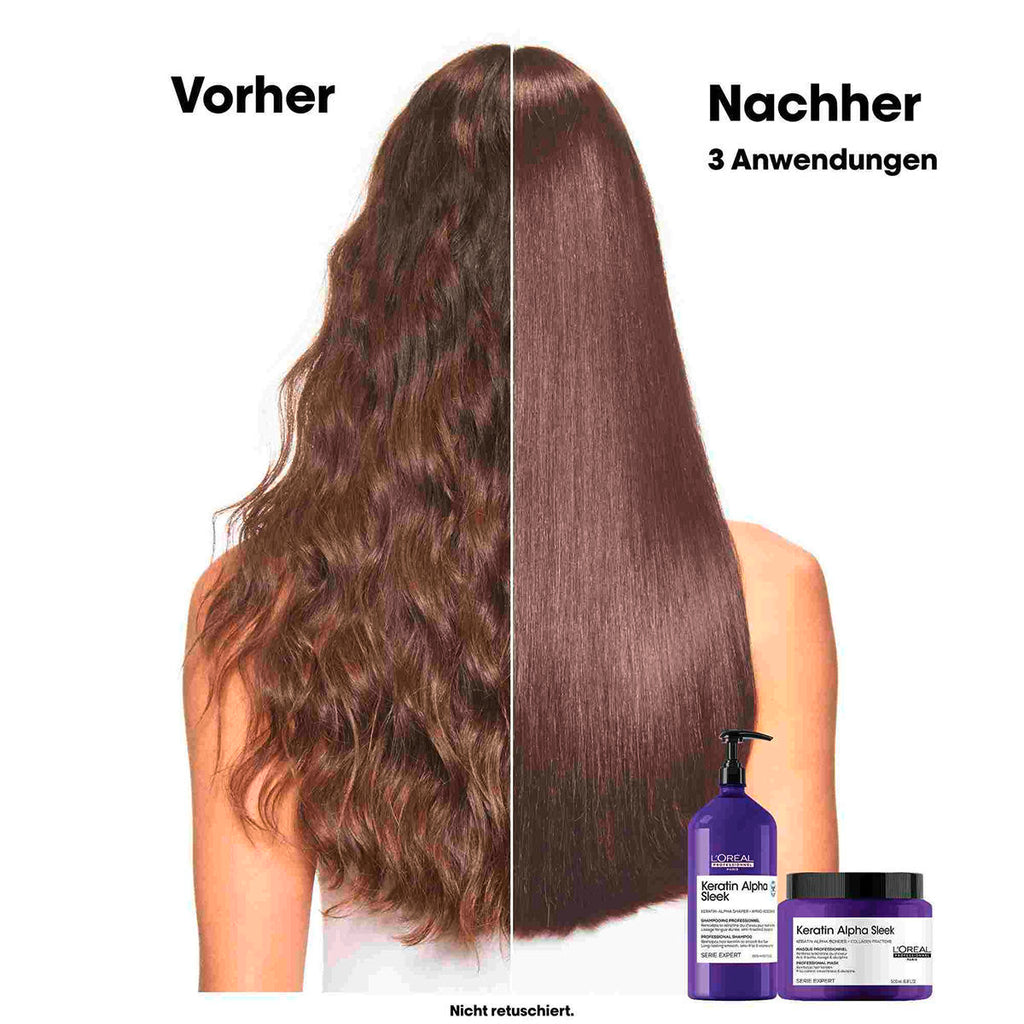 L' Oreal Serie Expert Keratin Alpha Sleek Professional-  Shampoo