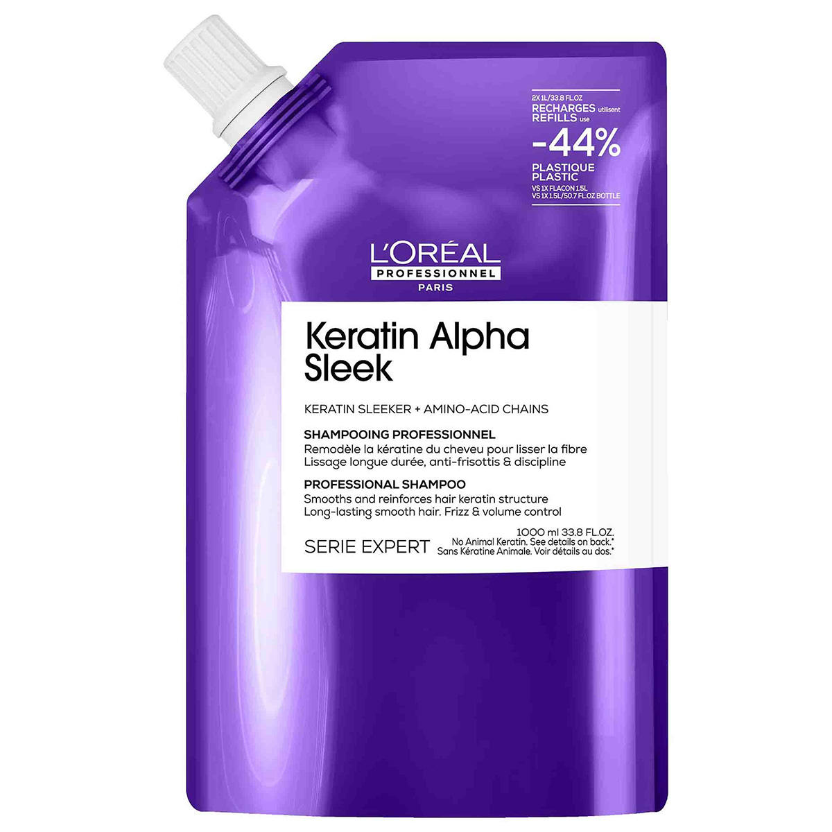 L' Oreal Serie Expert Keratin Alpha Sleek Professional-  Shampoo