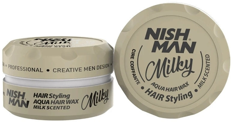 NISHMAN Cera Capelli Aqua Hair Styling Milky 150 ml – Effetto Lucido & Tenuta Forte