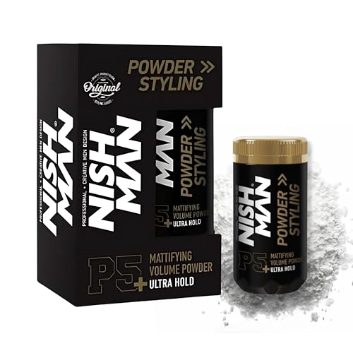 NISHMAN Hair Styling Powder P5 Ultra Hold 20 gr – Polvere Volumizzante Capelli Tenuta Ultra Forte