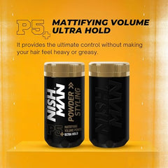 NISHMAN Hair Styling Powder P5 Ultra Hold 20 gr – Polvere Volumizzante Capelli Tenuta Ultra Forte