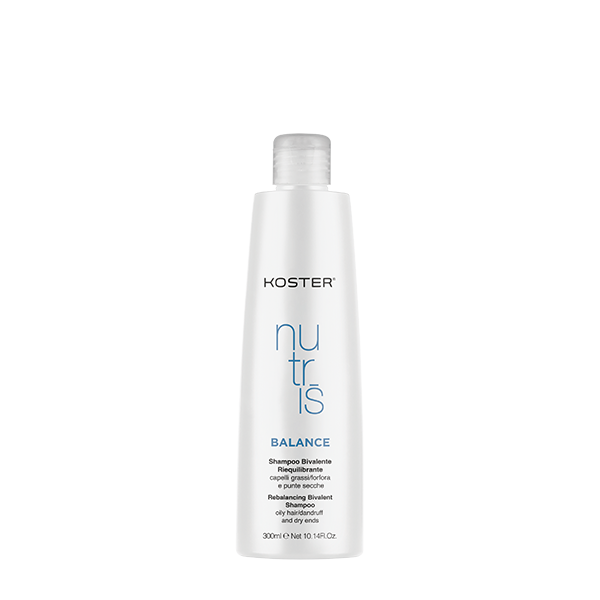 KOSTER Nutris Balance Shampoo Bivalente Riequilibrante - per Capelli Grassi e con Forfora- 300 ml