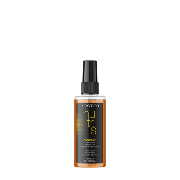 KOSTER Nutris Nourish Cristalli Liquidi ai Semi di Lino - per Capelli Secchi e Danneggiati- 100 ml
