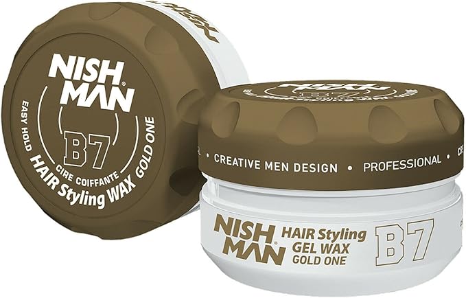 NISHMAN Hair Styling Aqua Wax B7 Gold One 150 ml – Cera Capelli Effetto Lucido Tenuta Ultra Forte