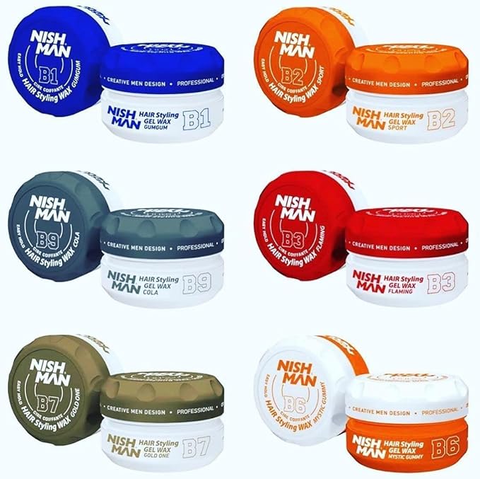 NISHMAN Hair Styling Aqua Wax B2 Sport 150 ml – Cera Capelli Effetto Lucido Tenuta Ultra Forte