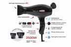 Phon Professionale Vesuvio Kompakt Nero– 2500W