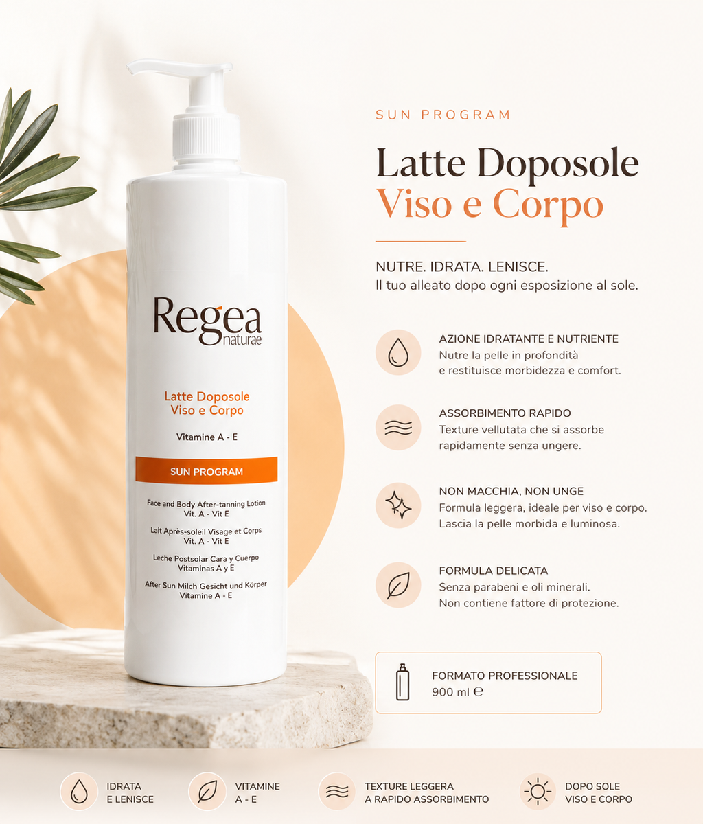 Regea Latte Attivatore Doposole Viso e Corpo- 900 ml