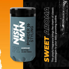 NISHMAN Styling Powder P1 GumGum 20 gr – Polvere Volumizzante Capelli Effetto Opaco